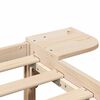 vidaXL Cadre de lit Naturel 75 x 190 cm Pin massif