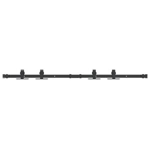 vidaXL Kit de porte d'armoire coulissante 122 cm acier au carbone