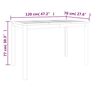 vidaXL Ensemble &agrave; manger de jardin 7 pcs Bois de teck solide