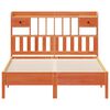 vidaXL Lit biblioth&egrave;que sans matelas cire marron 150x200 cm pin massif