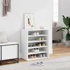 vidaXL Armoire &agrave; chaussures Blanc 60x35x70 cm Bois d&rsquo;ing&eacute;nierie