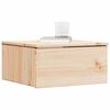 vidaXL Table de chevet Marron 37 x 35 x 18,5 cm Bois massif en pin