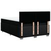 vidaXL Sommier à lattes de lit avec matelas Noir 140x190 cm Tissu