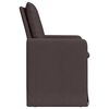 vidaXL Chaises de salle &agrave; manger 2 pcs Marron fonc&eacute; 57 x 67 x 98 cm