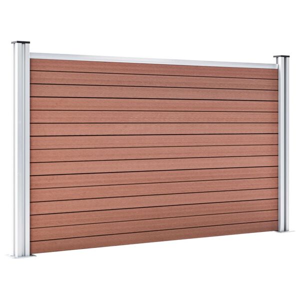 vidaXL Cl&ocirc;ture de jardin WPC 526x106 cm Marron