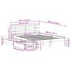 vidaXL Cadre de lit avec tiroirs sans matelas 160x200 cm