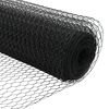 vidaXL Poteau de cl&ocirc;ture. Gris 25 x 0,4 m (maille de 13 mm)