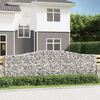 vidaXL Paniers &agrave; gabions arqu&eacute;s 10 pcs 400x50x120/140 cm Fer galvanis&eacute;