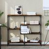 vidaXL Table console ch&ecirc;ne fum&eacute; 103x32x95 cm bois d'ing&eacute;nierie