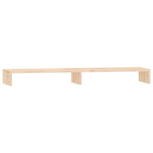 vidaXL Support pour moniteur 100x27x10 cm Bois de pin solide