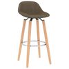 vidaXL Tabourets de bar lot de 2 marron tissu