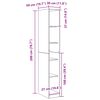 vidaXL Armoire Ch&ecirc;ne noir 30 x 50 x 200 cm Bois d'ing&eacute;nierie