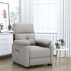 vidaXL Fauteuil Taupe Tissu