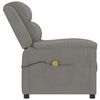 vidaXL Fauteuil de massage gris clair velours