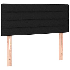 vidaXL T&ecirc;te de lit Noir 80x5x78/88 cm Tissu