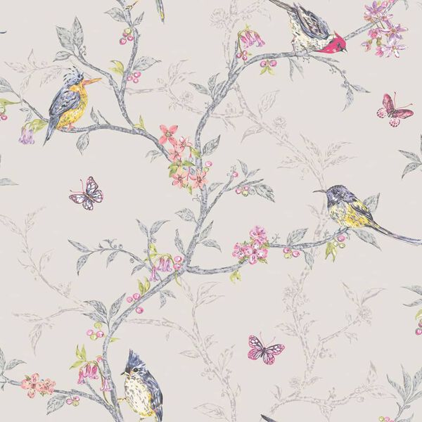 DUTCH WALLCOVERINGS Papier peint Phoebe Lilas