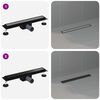 vidaXL 2 en 1 Drain de Douche Noir 60 cm Acier Inox 304