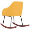 vidaXL Chaise &agrave; bascule Jaune Velours