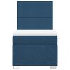 vidaXL Sommier &agrave; lattes de lit avec matelas Bleu 80x200 cm Tissu