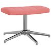 vidaXL Chaise de relaxation avec tabouret Rose Velours
