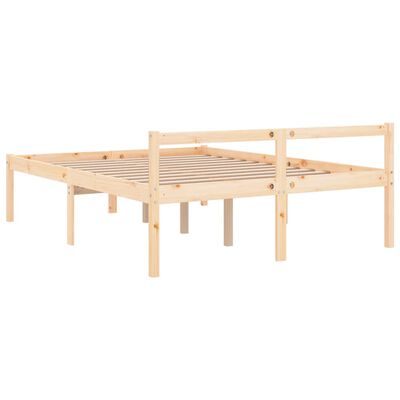 vidaXL Lit pour personne âgée 120x190 cm petit double bois massif pin