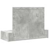 vidaXL Table de Toilette Gris 100 x 40 x 70 cm Bois d'ing&eacute;nierie
