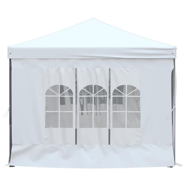 vidaXL Tente de r&eacute;ception pliable avec parois Blanc 3x6 m