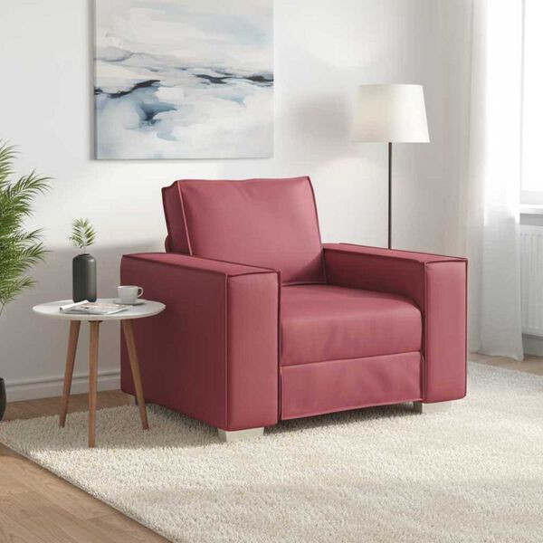 vidaXL Canap&eacute; Bordeaux 99 x 80 x 84 cm tissu