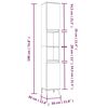vidaXL Armoire salle de bain ch&ecirc;ne sonoma 30x30x190 cm