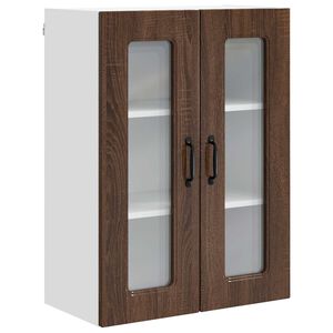 vidaXL Panneau de lave-vaisselle Kalmar Ch&ecirc;ne brun 60 x 31 x 80 cm