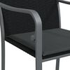 vidaXL Ensemble &agrave; manger de jardin 9 pcs coussins r&eacute;sine tress&eacute;e acier