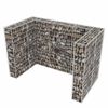 vidaXL Cadre &agrave; gabion de poubelle double Acier 180 x 100 x 120 cm