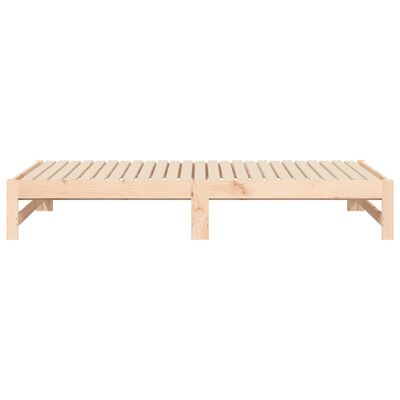 vidaXL Lit coulissant 2x(75x190) cm Bois de pin massif