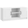 vidaXL Meuble TV Blanc brillant 102 x 34,5 x 47 cm Bois d'ing&eacute;nierie