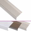 vidaXL Nez de marche forme en L 15 pcs aluminium 90 cm champagne
