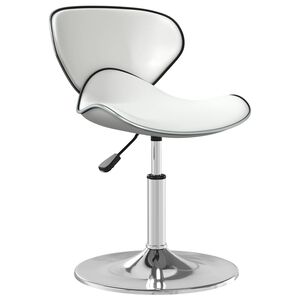vidaXL Chaise de salle &agrave; manger Blanc Similicuir