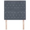 vidaXL T&ecirc;te de lit avec t&ecirc;te de lit Gris fonc&eacute; 100 cm Cuir synth&eacute;tique