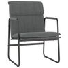 vidaXL Chaise longue Gris fonc&eacute; 55x64x80 cm Tissu