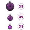 vidaXL Boules de No&euml;l 100 pcs lila &Oslash;3/4/6 cm