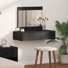 vidaXL Table de Toilette Noir 83 x 40 x 70 cm Bois d'ingénierie