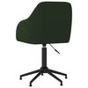 vidaXL Chaises pivotantes &agrave; manger lot de 4 vert fonc&eacute; velours