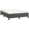 vidaXL Cadre de lit sans matelas gris fonc&eacute; 140x190 cm velours