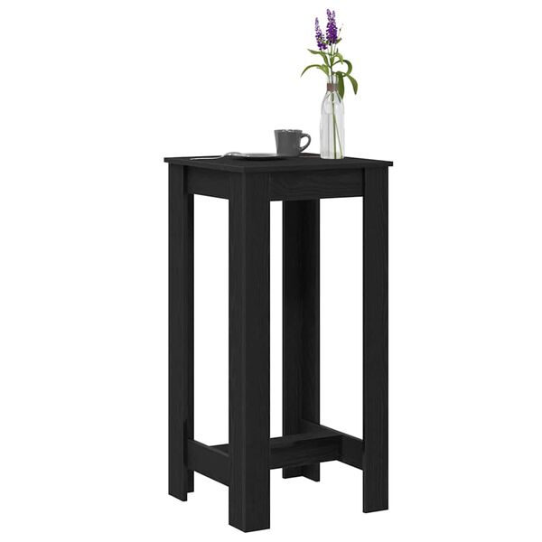 vidaXL Table de bar Chêne noir 51 x 50 x 103,5 cm Bois d'ingénierie