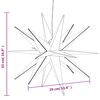 vidaXL Lumi&egrave;res de No&euml;l avec LED 3 pcs pliable rouge 43 cm