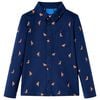 Chemise pour enfants bleu marine 116
