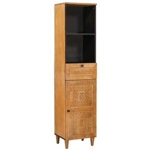 vidaXL Cabinet de salle de bain Marron Clair 38 x 33 x 160 cm