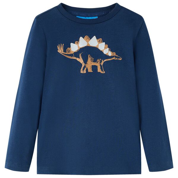 T-shirt enfants &agrave; manches longues bleu marine 104