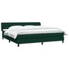 vidaXL Sommier &agrave; lattes de lit et matelas vert fonc&eacute; 180x220cm velours
