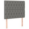 vidaXL Cadre de lit sans matelas gris fonc&eacute; 90x200 cm tissu