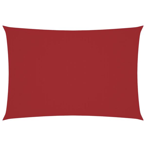vidaXL Voile de parasol tissu oxford rectangulaire 3x6 m rouge